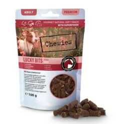Chewies Lucky Bits - Pack Mixto 26 Chewies Lucky Bits - Pack Mixto -Mascota Suministros Ventas 044883 chw luckybits adult pferd 100g doypack food 72dpi 1500px 7