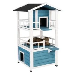 Casita Penthouse Para Mascotas -Mascota Suministros Ventas 100914 katzenhaus penthouse fg 4378 5