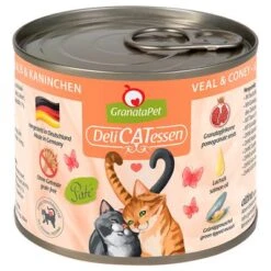 GranataPet DeliCatessen 6 X 200 G -Mascota Suministros Ventas 101315 pla granatapet delicatessen kalb kaninchen 200g hs 01 2