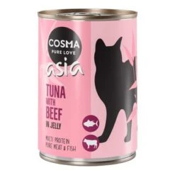 Cosma Asia En Gelatina 24 X 400 G -Mascota Suministros Ventas 101376 pla cosma asia tunabeef 400g 6 1