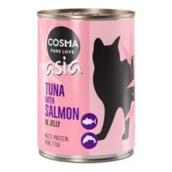 Cosma Asia En Gelatina 24 X 400 G -Mascota Suministros Ventas 102196 pla cosma asia tunasalmon 400g 3 1