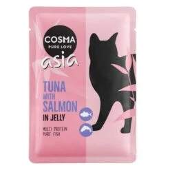 Cosma Asia 24 X 100 G En Bolsitas Para Gatos -Mascota Suministros Ventas 103497 pla cosma asia tunasalmon 100g 0