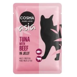 Cosma Asia 24 X 100 G En Bolsitas Para Gatos -Mascota Suministros Ventas 103598 pla cosma asia tunabeef 100g 4