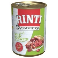 Pack Ahorro: Rinti Kennerfleisch 12 X 400 G -Mascota Suministros Ventas 111297 pla bilder rinti kennerfleisch wildschwein 400g hs 01 7