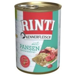 Pack Ahorro: Rinti Kennerfleisch 12 X 400 G -Mascota Suministros Ventas 111299 pla bilder rinti kennerfleisch pansen 400g hs 01 7