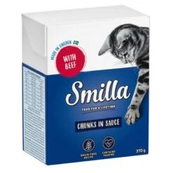 Smilla Bocaditos 24 X 370 G / 380 G -Mascota Suministros Ventas 111759 pla smilla chunksinsauce beef 370g 6 1