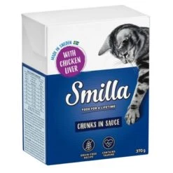 Smilla Bocaditos 24 X 370 G / 380 G -Mascota Suministros Ventas 111760 pla smilla chunksinsauce chickenliver 370g 2