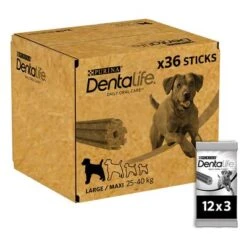 PURINA Dentalife Snacks Dentales Para Perros Grandes (25-40 Kg) 22 PURINA Dentalife Snacks Dentales Para Perros Grandes (25-40 Kg) -Mascota Suministros Ventas 130099 nestle ger main dc purina dentalife t gliche zahnpflege snacks f r gro e hunde x36 sticks hs 04 9