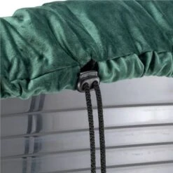 Cesta Ferplast Siesta Deluxe Negra Con Funda Sofá Aterciopelada Verde -Mascota Suministros Ventas 145198 ferplast ueberzug sofa samt gr hs14 0