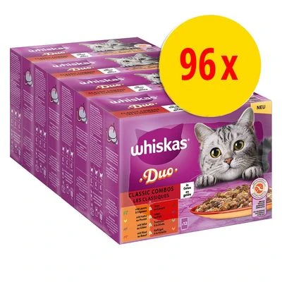 WHISKAS DUO Jumbopack 96 X 85 G En Bolsitas 1 WHISKAS DUO Jumbopack 96 X 85 G En Bolsitas