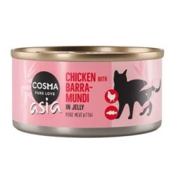 Cosma Asia En Gelatina 6 X 170 G -Mascota Suministros Ventas 160597 pla cosma asia chickenbarramundi 170g 6