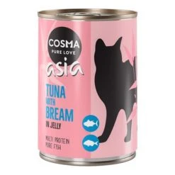 Cosma Asia En Gelatina 24 X 400 G -Mascota Suministros Ventas 163896 pla cosma asia tunabream 400g 9