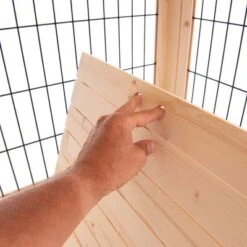 Jaula De Madera Dog Palace Para Perros -Mascota Suministros Ventas 167797 bodenplatten fg 7319 0