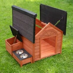 Caseta De Madera Jackson Para Perros 19 Caseta De Madera Jackson Para Perros -Mascota Suministros Ventas 167896 jackson outside fg 4161 9