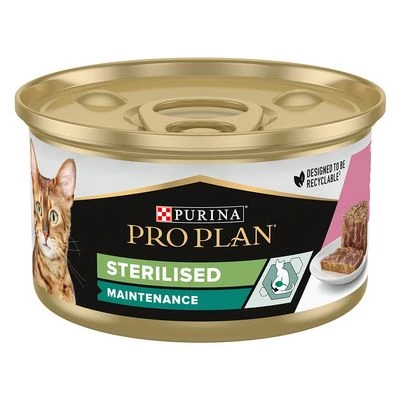 Purina Pro Plan Sterilised 24 X 85 G En Latas 7 Purina Pro Plan Sterilised 24 X 85 G En Latas - Imagen 7