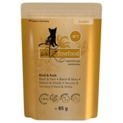 Catz Finefood En Sobres 8 X 85 G -Mascota Suministros Ventas 172196 pla petsnature catzfinefood rindkalb 85g hs 01 1