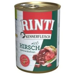 Pack Ahorro: Rinti Kennerfleisch 12 X 400 G -Mascota Suministros Ventas 173102 pla bilder rinti kennerfleisch hirsch 400g hs 01 7