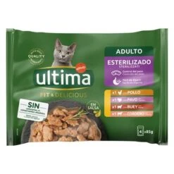 Ultima Cat Sterilized 48 X 85 G Comida Húmeda Para Gatos 14 Ultima Cat Sterilized 48 X 85 G Comida Húmeda Para Gatos -Mascota Suministros Ventas 181498 ultima cat sterilized fischauswahl hs 02 2