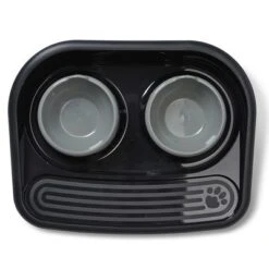 Comedero Doble Savic Butler Happy Planet Para Mascotas