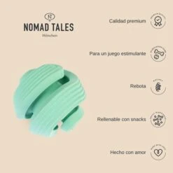Pelota Portasnacks Nomad Tales Bloom Snack Roller Juguete Para Perros -Mascota Suministros Ventas 1 2023 02 nomadtales usps rollingball 1000x1000 uk 9