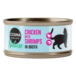 Pack Ahorro: Cosma Nature 24 X 70 G -Mascota Suministros Ventas 1 60831 pla cosma nature chickenshrimps 70g 1 1