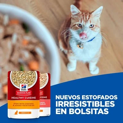 Hill's Science Plan Hill's Adult Sterilised Healthy Cuisine Con Pollo Y Salmón Para Gatos 7 Hill's Science Plan Hill's Adult Sterilised Healthy Cuisine Con Pollo Y Salmón Para Gatos - Imagen 7