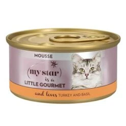 My Star Mousse Gourmet En Latas 24 X 85 G Para Gatos -Mascota Suministros Ventas 1 mystar littlegourmet mousse turkey 85g 6