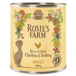 Pack Ahorro Rosie's Farm 24 X 800 G -Mascota Suministros Ventas 1 rosie sfarm adult chickenturkey 800g 1000x1000 0