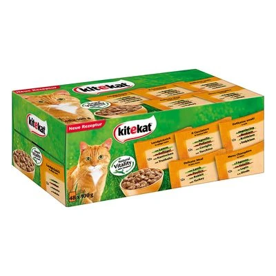 Kitekat Colorido En Salsa Sobres Herméticos 48 X 100 G