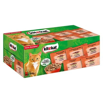 Kitekat Colorido En Salsa Sobres Herméticos 48 X 100 G - Imagen 2