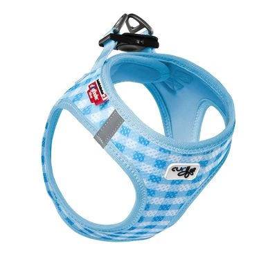 Set Curli: Arnés Vest Air-Mesh + Correa Basic Caro Azul Cielo - Imagen 2