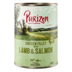 Purizon Adult 24 X 400 G Comida Húmeda Sin Cereales Para Perros -Mascota Suministros Ventas 209096 pla purizon lamm 400g 4