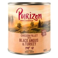 Purizon Adult 24 X 800 G Comida Húmeda Sin Cereales Para Perros -Mascota Suministros Ventas 209099 pla purizon black angus 800g 5