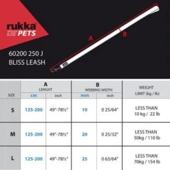 Correa Rukka® Bliss, Negra -Mascota Suministros Ventas 217099 217100 217101 lfashion rukkapets blissleine schwarz hs 02 9