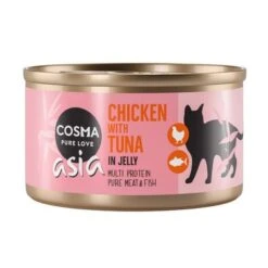 Cosma Mix Box Comida Húmeda En Gelatina 35 Cosma Mix Box Comida Húmeda En Gelatina -Mascota Suministros Ventas 21751 pla cosma asia chickentuna 85g 3