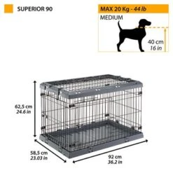 Jaula De Transporte Ferplast Superior Para Perros -Mascota Suministros Ventas 221400 ferplast transportbox superior hs 12 6