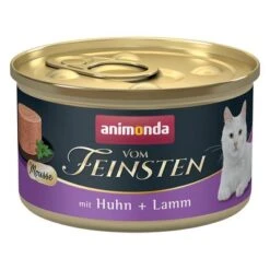 Animonda Vom Feinsten Adulto Comida Húmeda Para Gatos 12 X 85 G -Mascota Suministros Ventas 222901 pla animonda vom feinsten adult mousse huhn lamm 85g hs 01 1