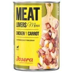 Josera Meatlovers Menú 6 X 400 G Comida Húmeda Para Perros -Mascota Suministros Ventas 230709 foodforplanet josera meatloversmenu huhn karrote 6x400g hs 02 3