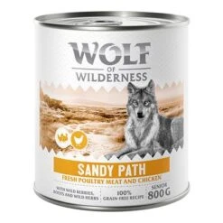 Wolf Of Wilderness Expedition Senior 6 X 800 G -Mascota Suministros Ventas 2309 wow poultry based sandy path senior 800g front 1000x1000 5