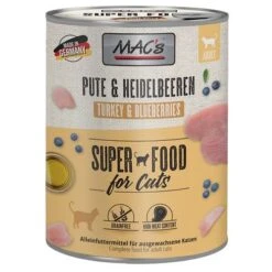 MAC's 6 X 800 G En Latas Para Gatos 17 MAC's 6 X 800 G En Latas Para Gatos -Mascota Suministros Ventas 235292 pla macs katzenfutter pute heidelbeeren 800g hs 01 1
