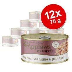 Applaws En Gelatina Para Gatos 12 X 70 G -Mascota Suministros Ventas 235898 applaws katzenfutter jelly thunfisch lachs 12x70g hs 02 1