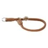 Collar De Cuero Hunter Round & Soft Marrón Para Perros