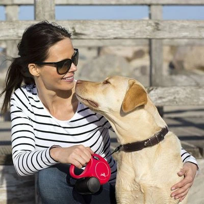 Correa Extensible Flexi New Classic Roja Con Cordón De 8 M 2 Correa Extensible Flexi New Classic Roja Con Cordón De 8 M - Imagen 2