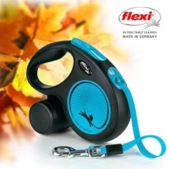 Correa Extensible Flexi New Neon Azul Con Cinta De 5 M -Mascota Suministros Ventas 253696 flexi new neon gurt leine blau 5m hs 06 8