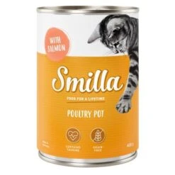 Smilla Tierna Ave 24 X 400 G - Pack Ahorro 13 Smilla Tierna Ave 24 X 400 G - Pack Ahorro -Mascota Suministros Ventas 269013 pla smilla poultry pot salmon 400g 0