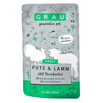 GRAU Adulto Sin Cereales Para Gatos 16 X 125 G - Imagen 3