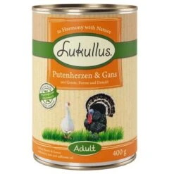 Pack Ahorro: Lukullus 24 X 400 G 16 Pack Ahorro: Lukullus 24 X 400 G -Mascota Suministros Ventas 28050 pla lukullus putenherzen gans 6 x 400 g 9