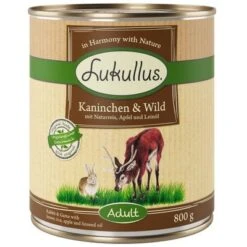 Lukullus Variado En Pack Ahorro: 24 X 800 G 4 Surtidos -Mascota Suministros Ventas 28057 pla lukullus kaninchen wild 6 x 800 g 1