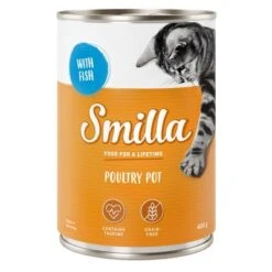 Smilla Tierna Ave 24 X 400 G - Pack Ahorro 10 Smilla Tierna Ave 24 X 400 G - Pack Ahorro -Mascota Suministros Ventas 28070 pla smilla poulrypot fish 400g 1