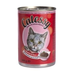 Catessy Bocaditos 24 X 400 G En Latas - Pack Ahorro -Mascota Suministros Ventas 28348 PLA Catessy Megapack Dose Kaninchen Truthahn in Sauce 6 x 400 g 2